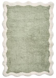 Fürdőszobaszőnyeg NANGAL Zöld 60 x 90 cm Pamut
