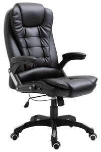 Ergonomikus Irodai szék - Fekete Műbőr - Állítható Magasság