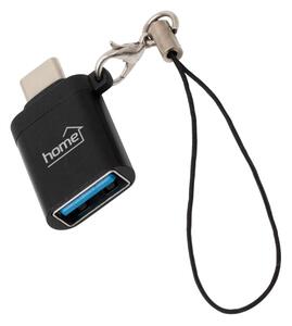 HOME USBCA3 usb-c átalakító, USB3.0, 3.0 A, 60 W, usb-c dugó, usb-a aljzat, gyorstöltés, adattovábbítás