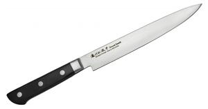 Satake 805-551 Daichi japán damaszk szeletelő kés, 20 cm penge hossz, damaszk acél, pakka fa markolat