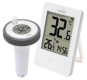 HOME HCP60 vezeték nélküli úszó hőmérő, külső-belső hőmérséklet, min/max hőmérsékletek rögzítése, pontos idő, elemes működtetés