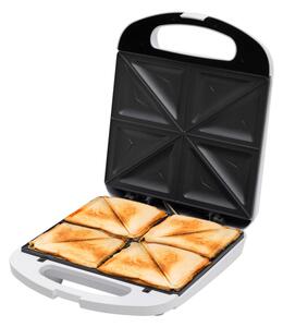 HOME HGSZ48 szendvicssütő, 1200 W, egyszerre 4 szendvics sütése, tapadásmentes felület, jelzőfények