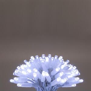 HOME KSIW100WH sorolható fényfüzér, 10 méter , 100db hidegfehér LED, fehér vezeték, kül- és beltéri kivitel