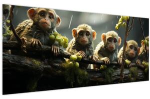 Kép - Majmok (120x50 cm)