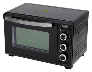 HOME HGMS19 mini sütő, 1280 W, max. 230 °C, 19 literes, időzítő, hőszigetelt burkolat, üveg ajtó