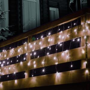 HOME KSF 100/WH LED-es fényfüggöny, sorolható, 100 db hidegfehér LED, 2 méter, kül- és beltéri kivitel