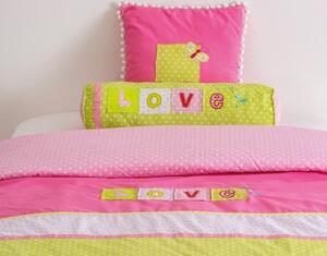 Ágytakaró 2 Díszpárnával Gyerekeknek Love Többszínű