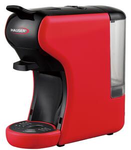 HAUSER CE-934R multifunkciós kávéfőző, 1450 W, max. 20 Bar nyomás, Nespresso és Dolce Gusto kapszula, piros