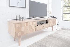 TV asztal MYSTIKA 140 cm - természetes
