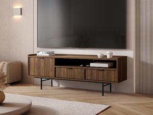 TV-állvány Studos, Laminált forgácslap, 55x150x40cm, Dió