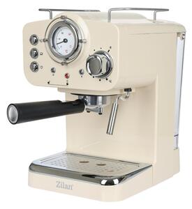 Zilan ZLN2992 retró eszpresszó kávéfőző, 1100 W, 15 bar, 1,25 liter kapacitás, tejhabosító, bézs