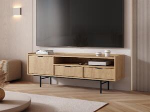TV-állvány Studos, Laminált forgácslap, 55x150x40cm, Tölgy
