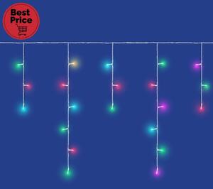 ISparkle LEDS108IV-1 LED-es fényfüggöny, 3 m, 108 db RGB LED, applikációval vezérelhető, smart, kül- és beltéri kivitel