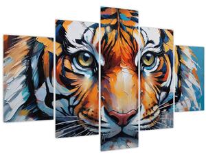 Kép - Tigris látképe, festmény (150x105 cm)