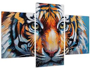Kép - Tigris látképe, festmény (90x60 cm)