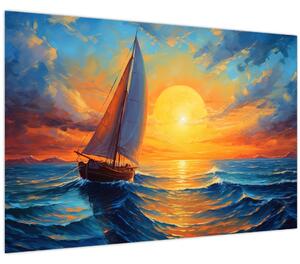 Kép - Vitorlások (90x60 cm)