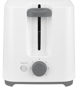 HAUSER T-234 kenyérpirító, 1450 W, 4 szeletes, automata szeletkidobás, fokozatmentes pirítás, fehér/szürke színű
