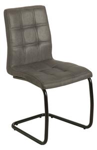 Stílusos szánkótalpas szék Moderna, szürke