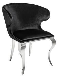 Stílusos szék Rococo II fekete bársony