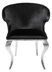 Stílusos szék Rococo II fekete bársony