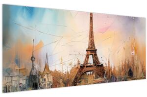 Kép - Az Eiffel-torony festménye (120x50 cm)