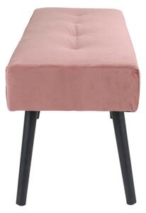 Stílusos ülőpad Elaina, rózsaszín bársony