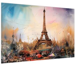 Kép - Az Eiffel-torony festménye (90x60 cm)