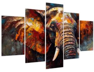 Kép - Egy elefánt festése (150x105 cm)