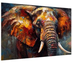 Kép - Egy elefánt festése (90x60 cm)