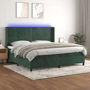 VidaXL LED-es Bársony Ágy - 200x200 cm