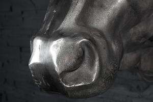 Dekoráció BIKA 65 cm - ezüst
