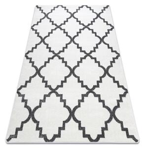 Sketch szőnyeg - F343 krém / szürke Lóhere Marokkói Trellis - MÁSODSZERŰ TERMÉK