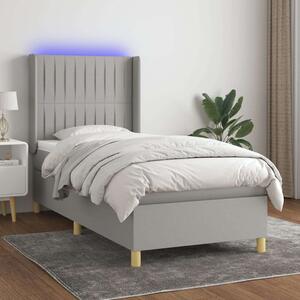 VidaXL Rugós Ágy LED-del - 100x200 cm