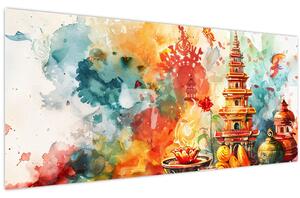 Kép - Akvarell illusztráció (120x50 cm)