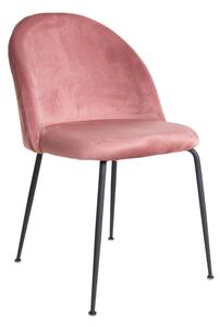 Stílusos szék Ernesto, rózsaszín / fekete