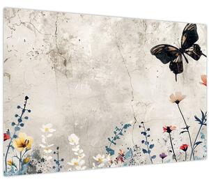 Kép - Meadow betonban (90x60 cm)