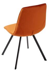 Stílusos szék Holland narancssárga bársony