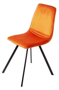 Stílusos szék Holland narancssárga bársony