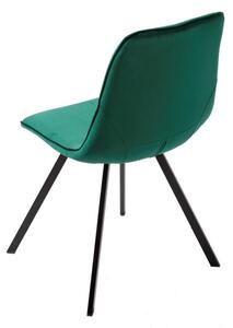 Stílusos szék Holland zöld bársony
