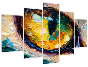 Kép - Macskaszem festmény (150x105 cm)