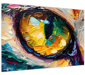 Kép - Macskaszem festmény (90x60 cm)