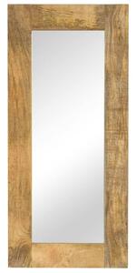 Tömör mangófa keretű tükör 50 x 110 cm