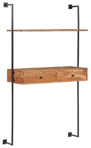 Tömör akácfa fali pult 90 x 40 x 170 cm