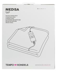 TEMPO-KONDELA MEDISA TYP 1, melegítő XL takaró, szürke/csillag minta, 130x180 cm