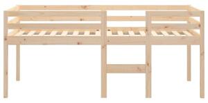VidaXL tömör fenyőfa magasított ágy 75x190 cm