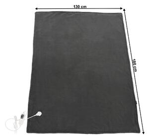 TEMPO-KONDELA MEDISA TYP 2, melegítő XL takaró, sötétszürke, 130x180 cm