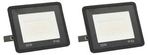 2 db hideg fehér fényű LED-es reflektor 50 W
