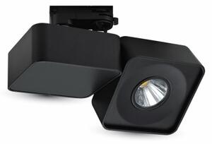 Fekete beltéri szögletes LED reflektor 23W