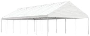 VidaXL fehér polietilén pavilon tetővel 13,38 x 5,88 x 3,75 m