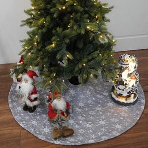 TEMPO-KONDELA CYNTIA, karácsonyfa alátét, szürke, 1,2 m